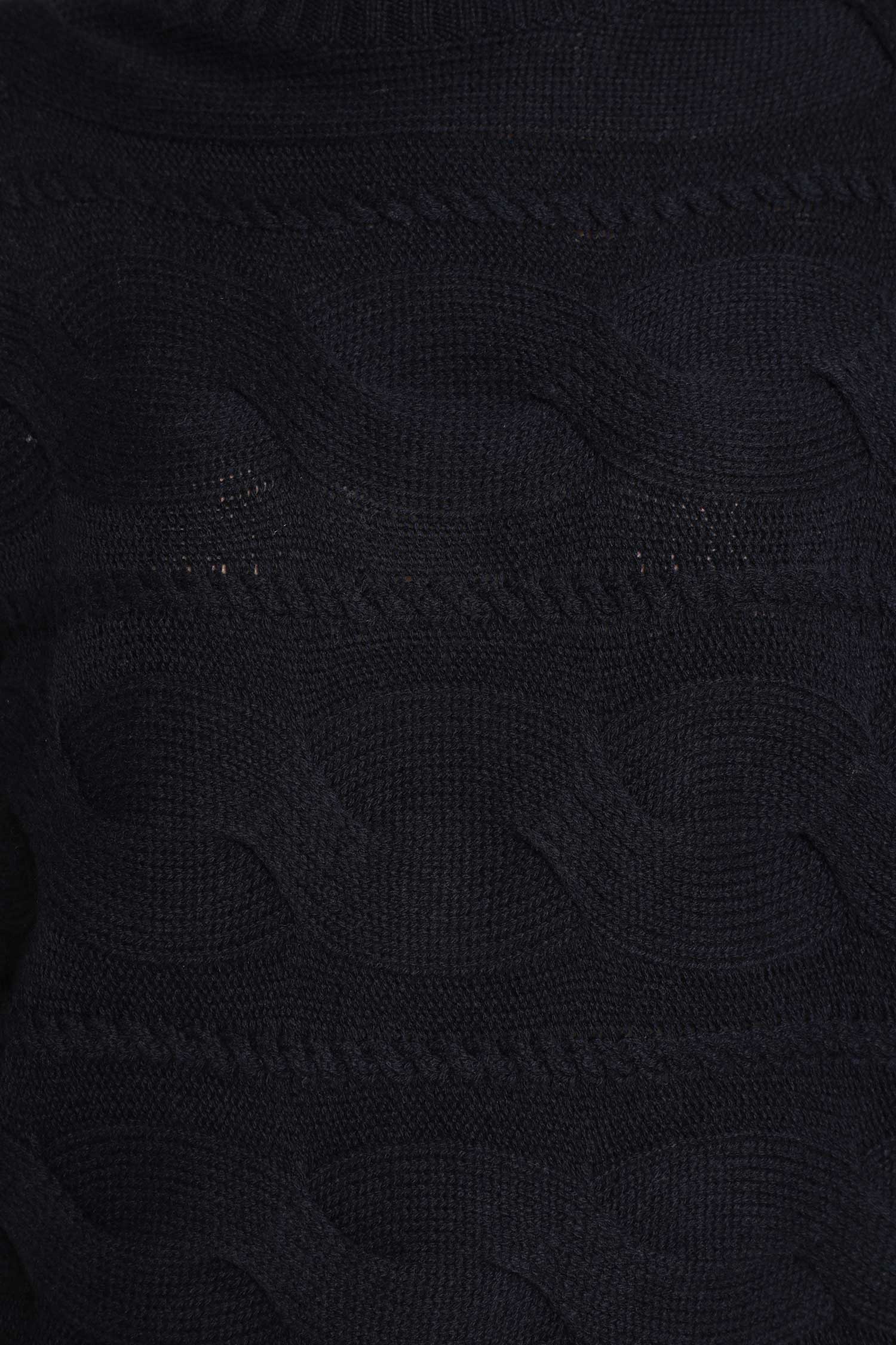 Wool and Cashmere Cable Knit Turtleneck