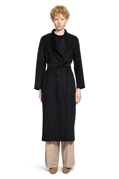 S MAX MARA WOMAN BLACK COATS