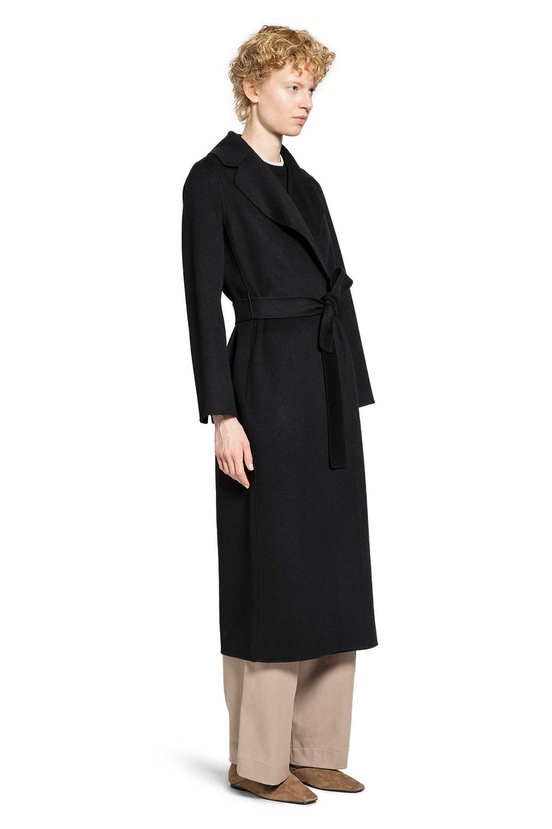 S MAX MARA WOMAN BLACK COATS