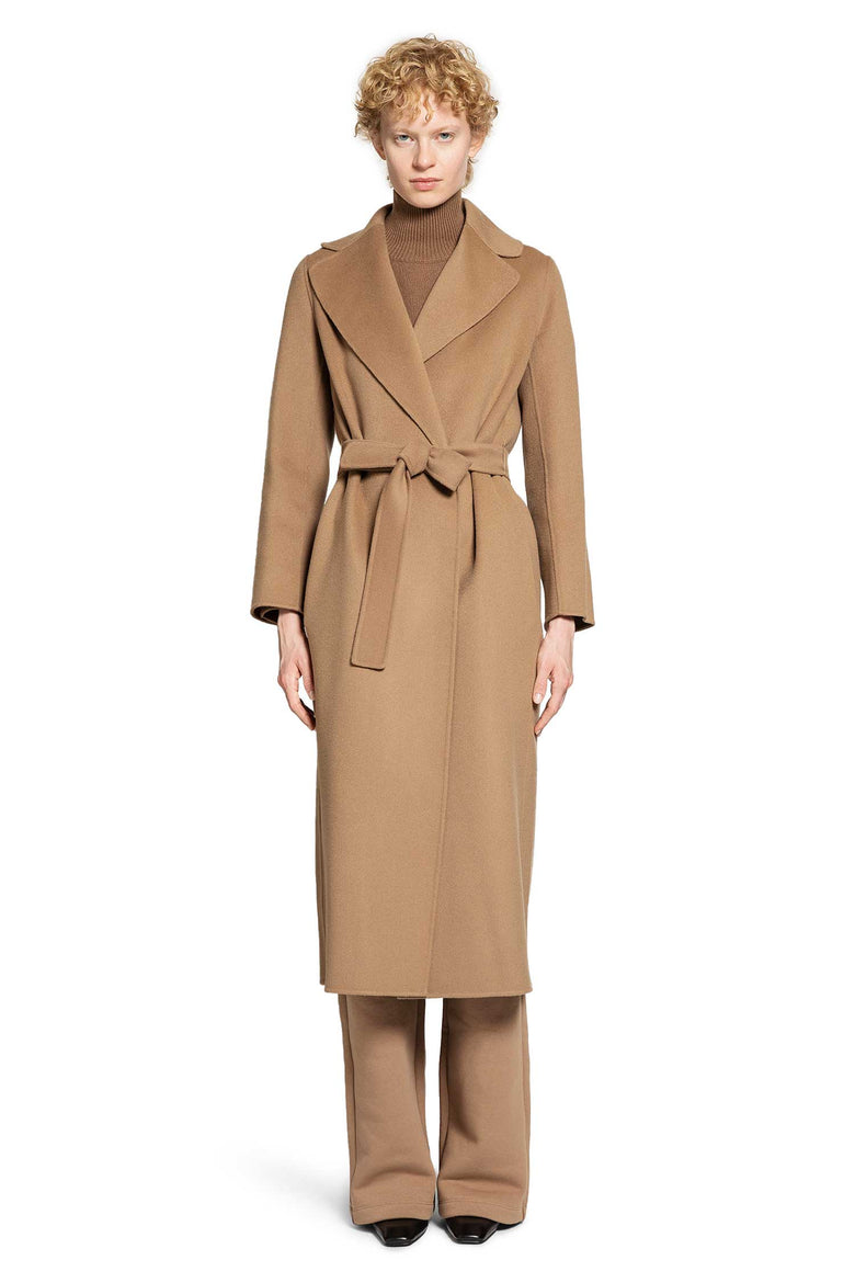 S MAX MARA WOMAN BEIGE COATS