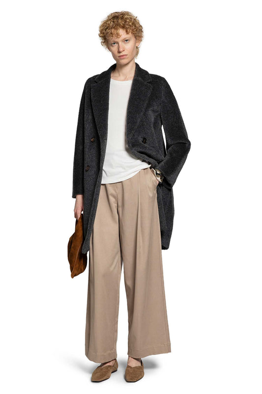 S MAX MARA WOMAN BLACK COATS