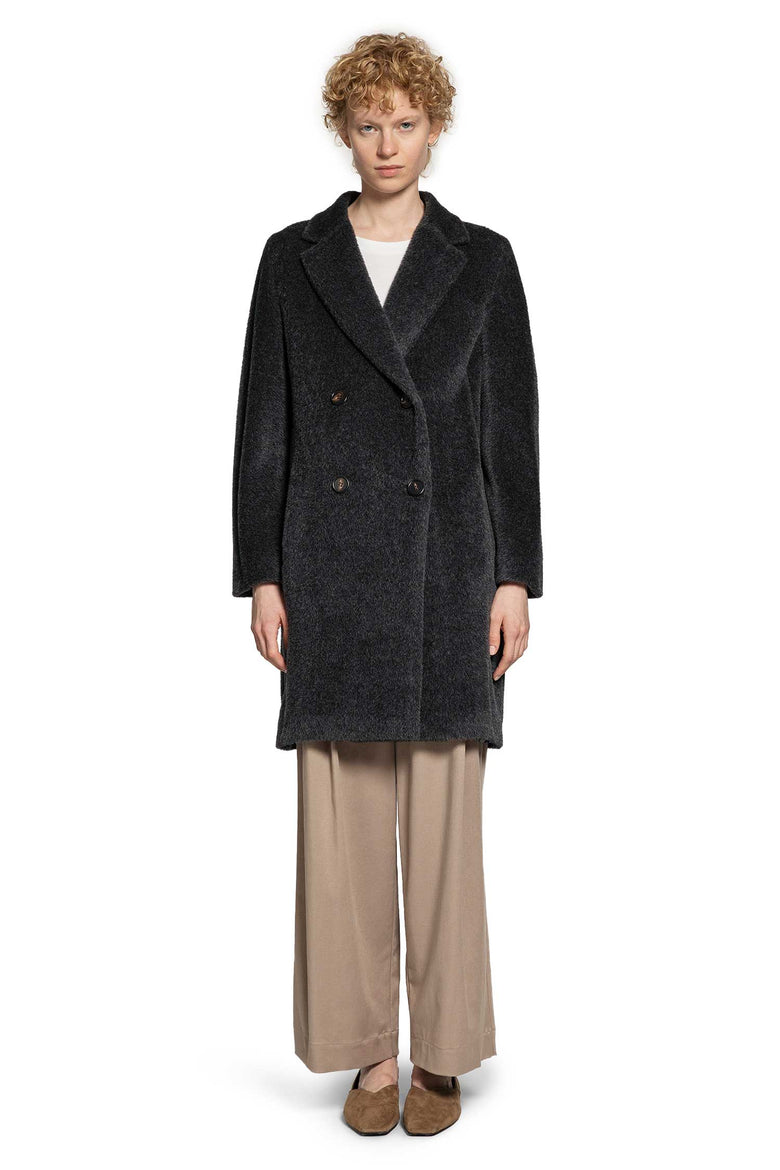 S MAX MARA WOMAN BLACK COATS