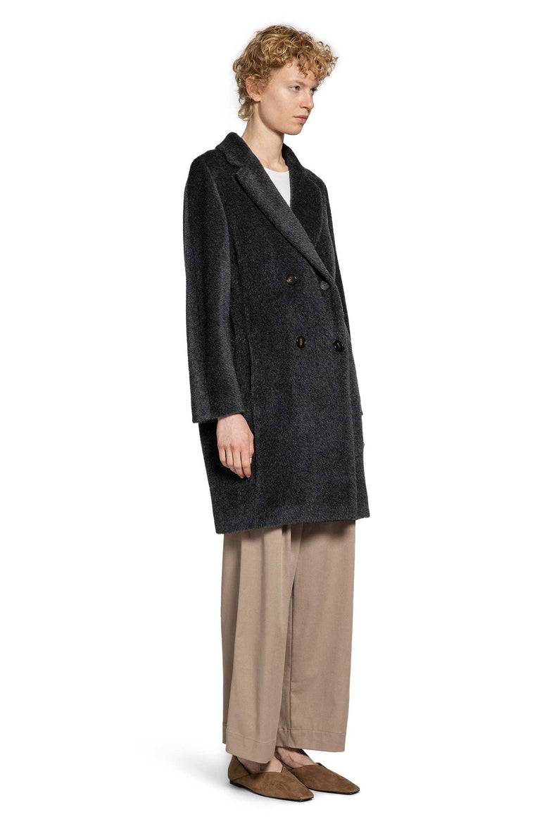 S MAX MARA WOMAN BLACK COATS