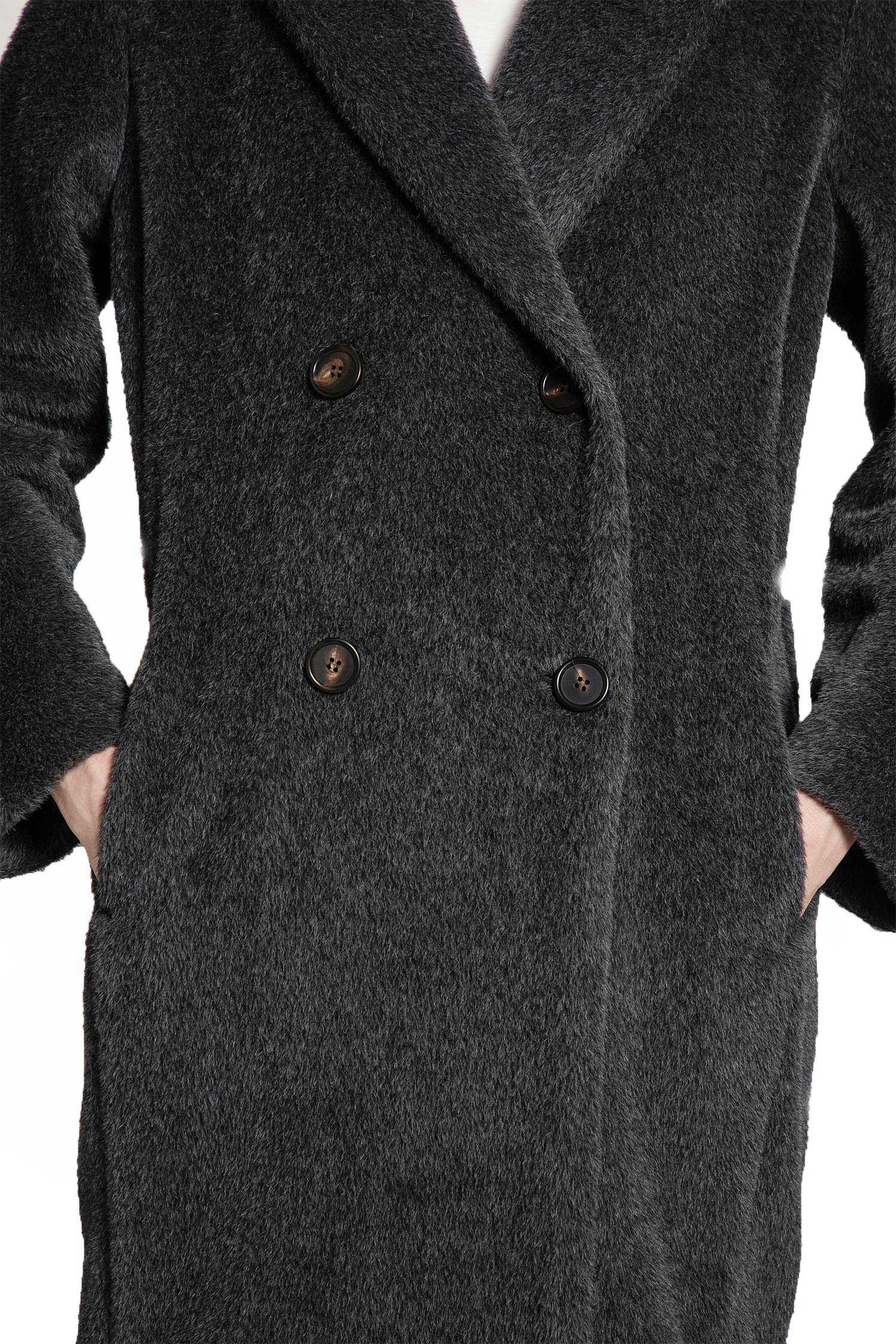 S MAX MARA WOMAN BLACK COATS