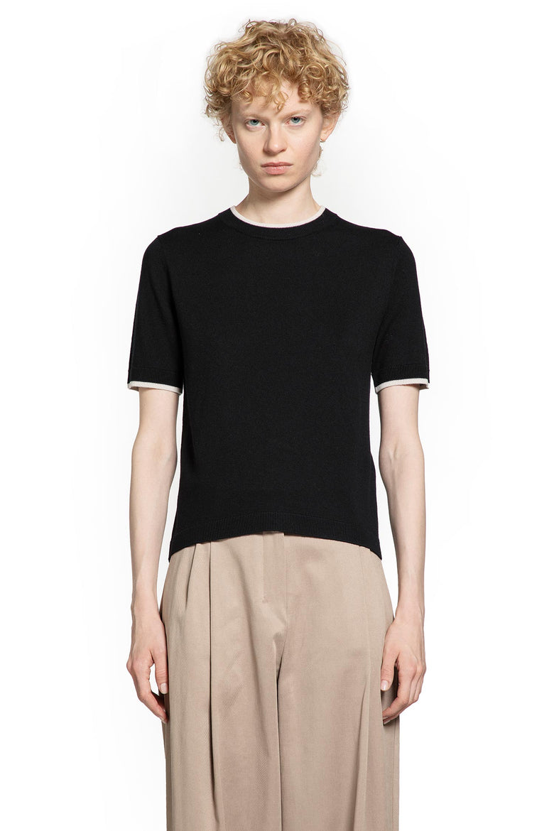S MAX MARA WOMAN BLACK KNITWEAR