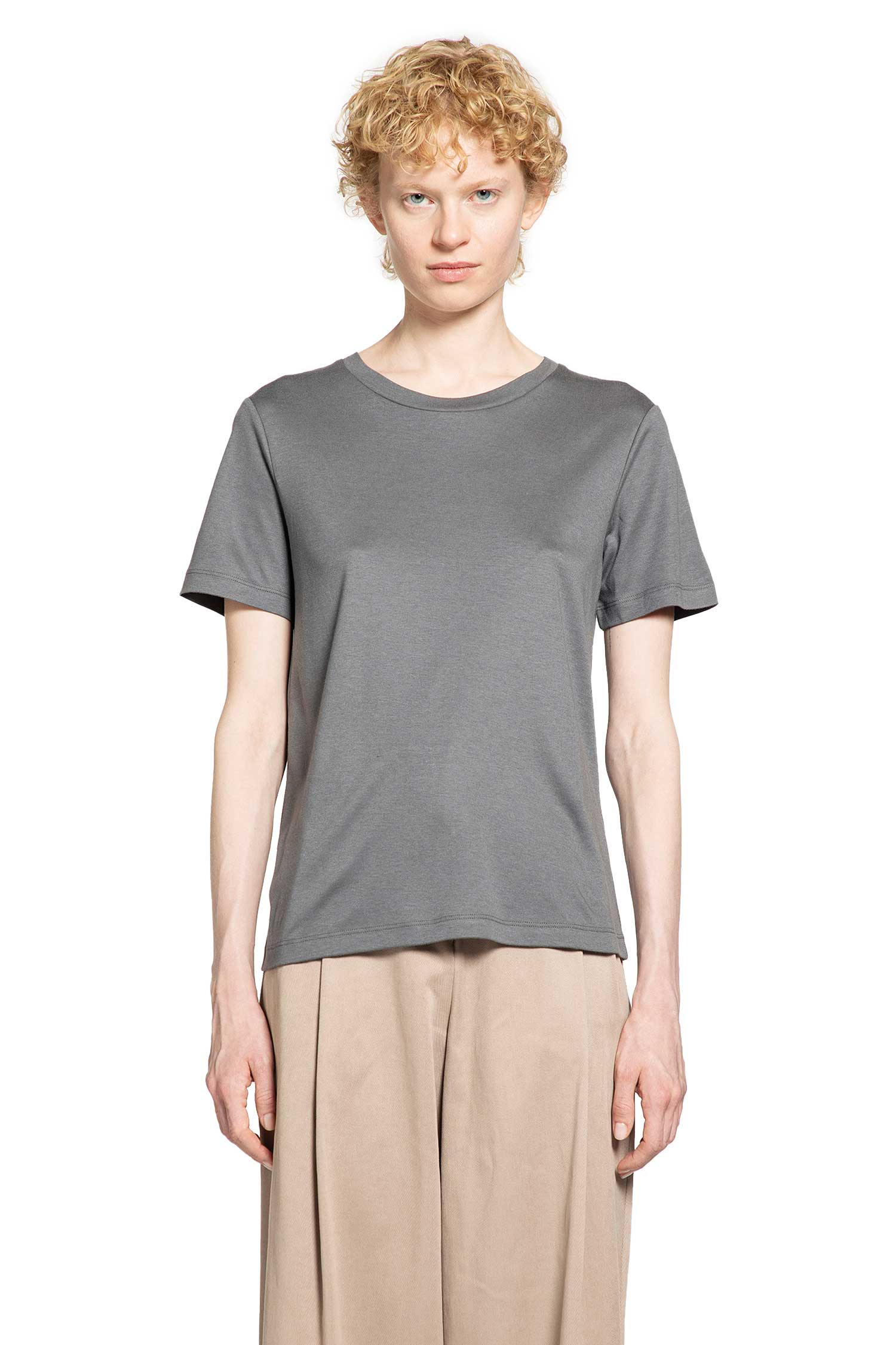 S MAX MARA WOMAN GREY SHIRTS