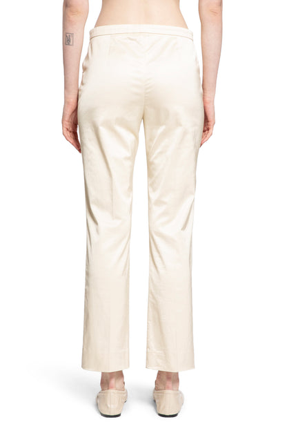 TOTEME WOMAN OFF-WHITE TROUSERS