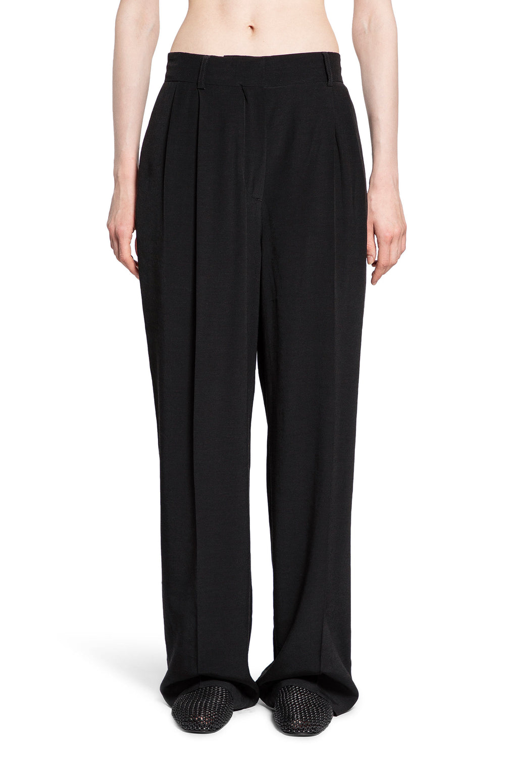 TOTEME WOMAN BLACK TROUSERS