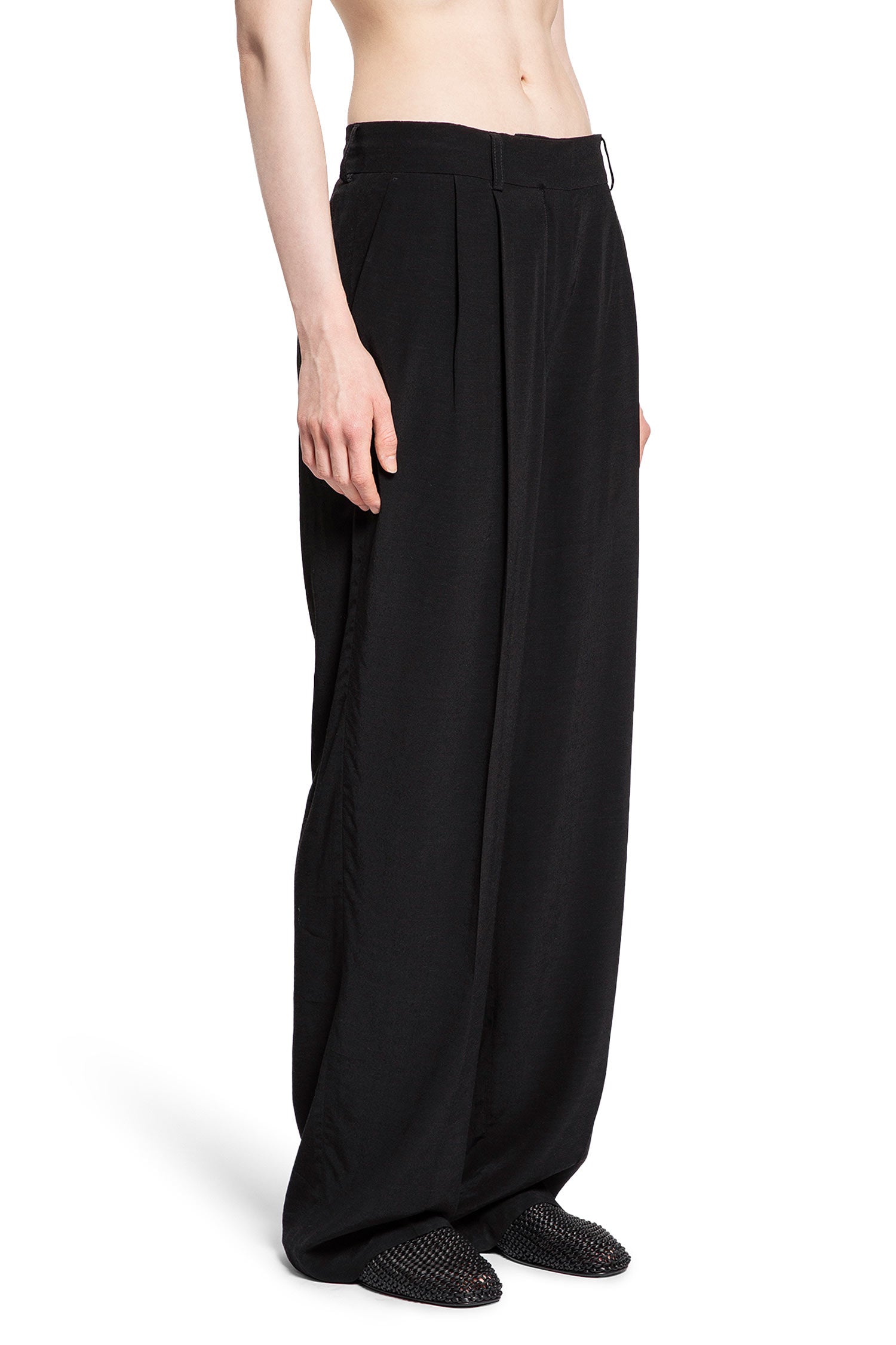 TOTEME WOMAN BLACK TROUSERS