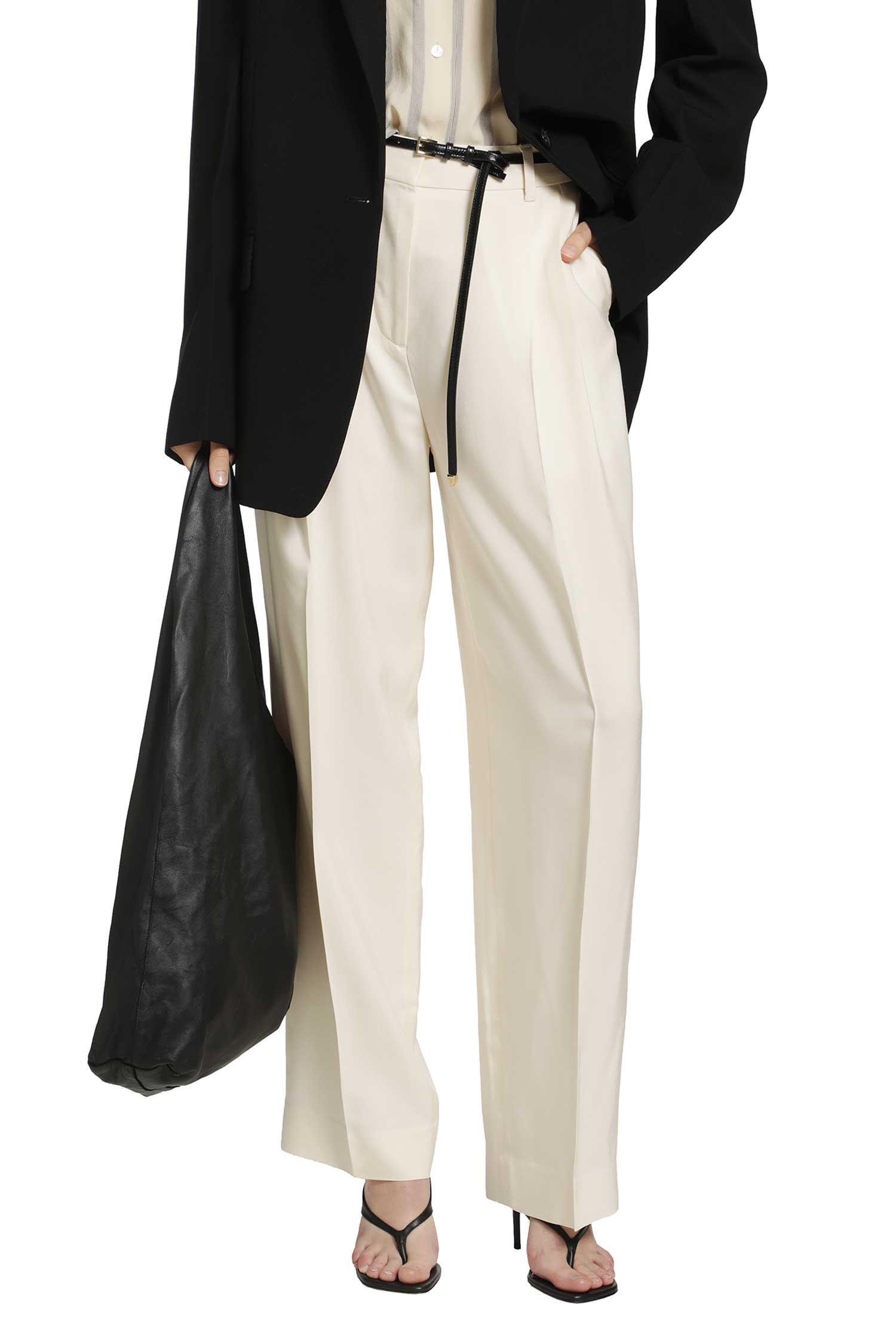 Double-Pleat Fluid Trousers