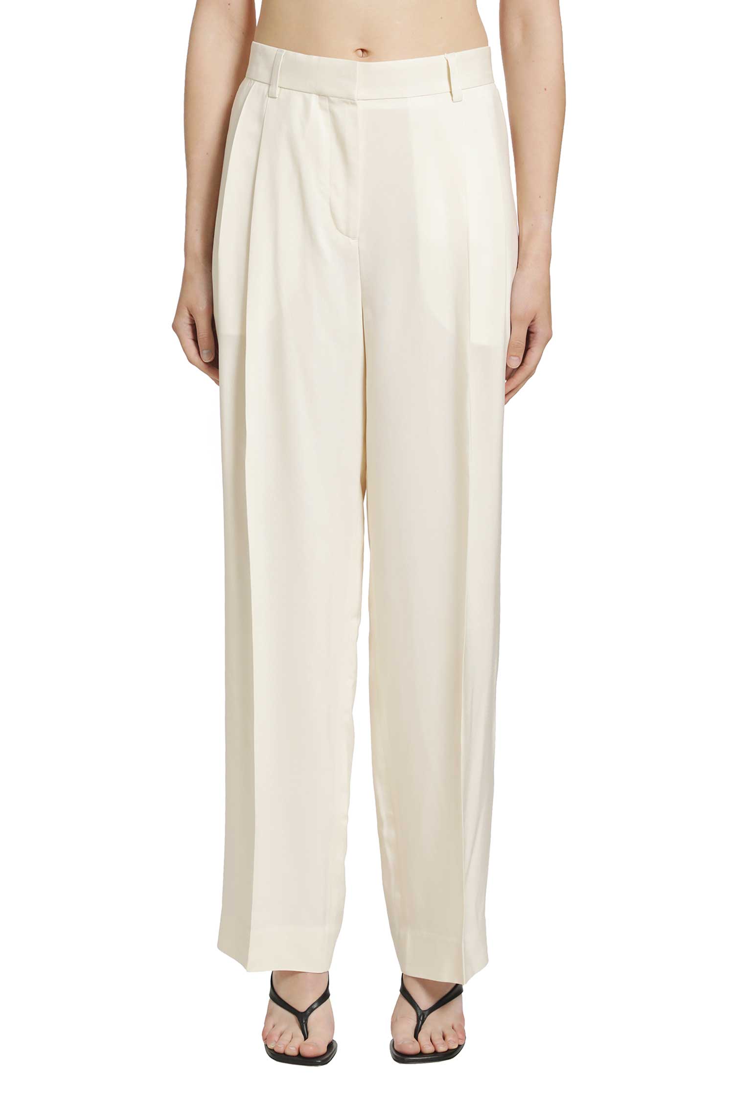 Double-Pleat Fluid Trousers