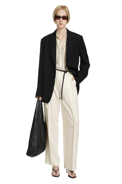 Double-Pleat Fluid Trousers