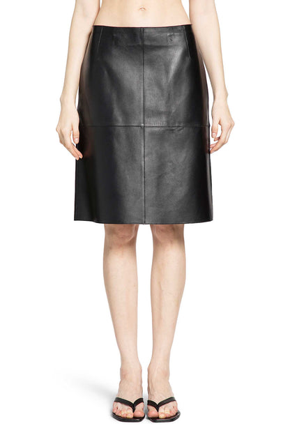 Panelled Leather Skirt