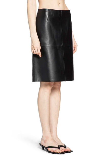 Panelled Leather Skirt