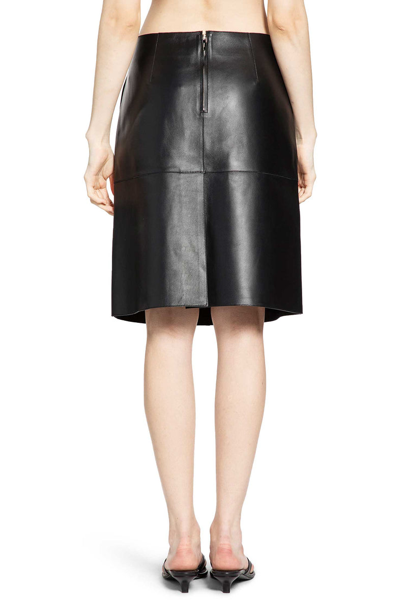 Panelled Leather Skirt - Antonioli.eu