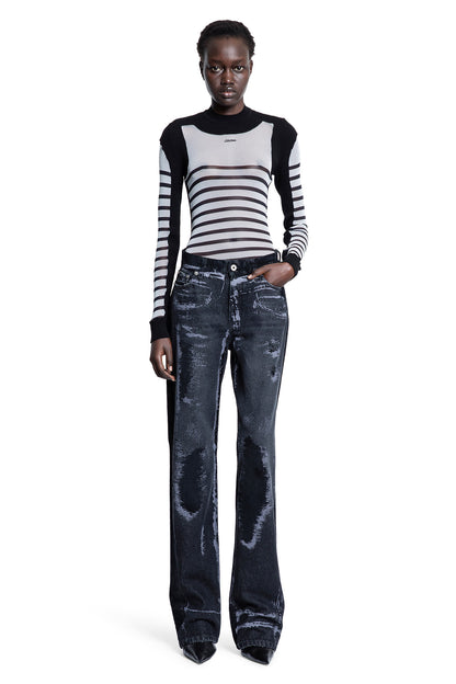 JEAN PAUL GAULTIER WOMAN BLACK JEANS