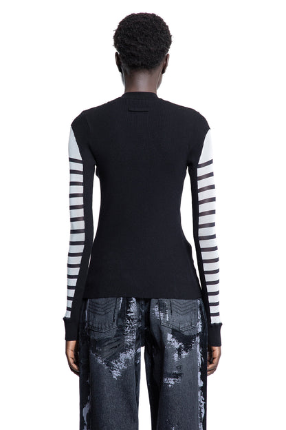 JEAN PAUL GAULTIER WOMAN BLACK&WHITE KNITWEAR