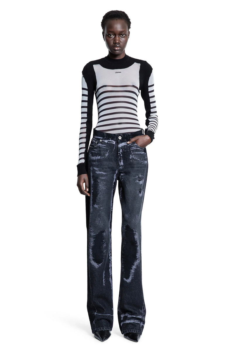 The Bi-material Marinière Sweater - Antonioli.eu