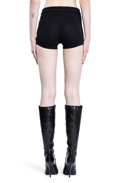 JEAN PAUL GAULTIER WOMAN BLACK SHORTS