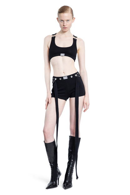 JEAN PAUL GAULTIER WOMAN BLACK SHORTS