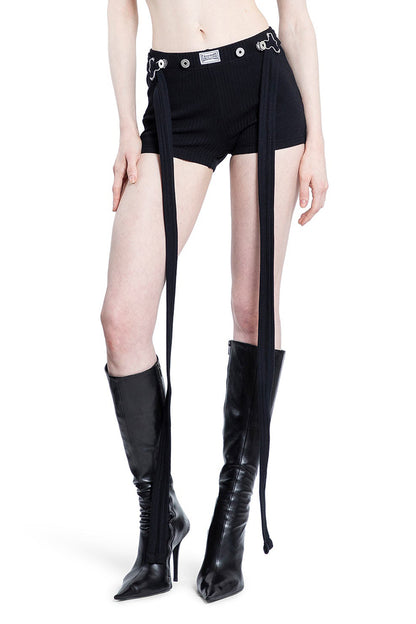 JEAN PAUL GAULTIER WOMAN BLACK SHORTS