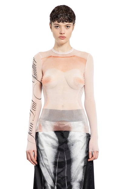 JEAN PAUL GAULTIER WOMAN PINK TOPS