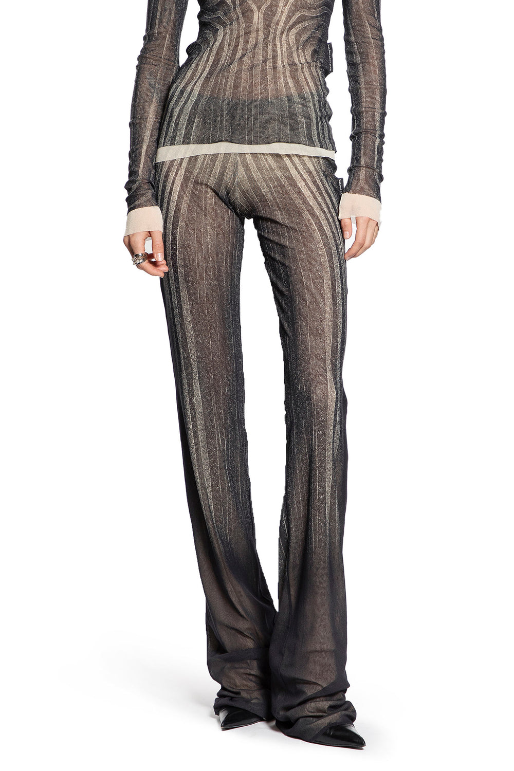 JEAN PAUL GAULTIER WOMAN BROWN TROUSERS