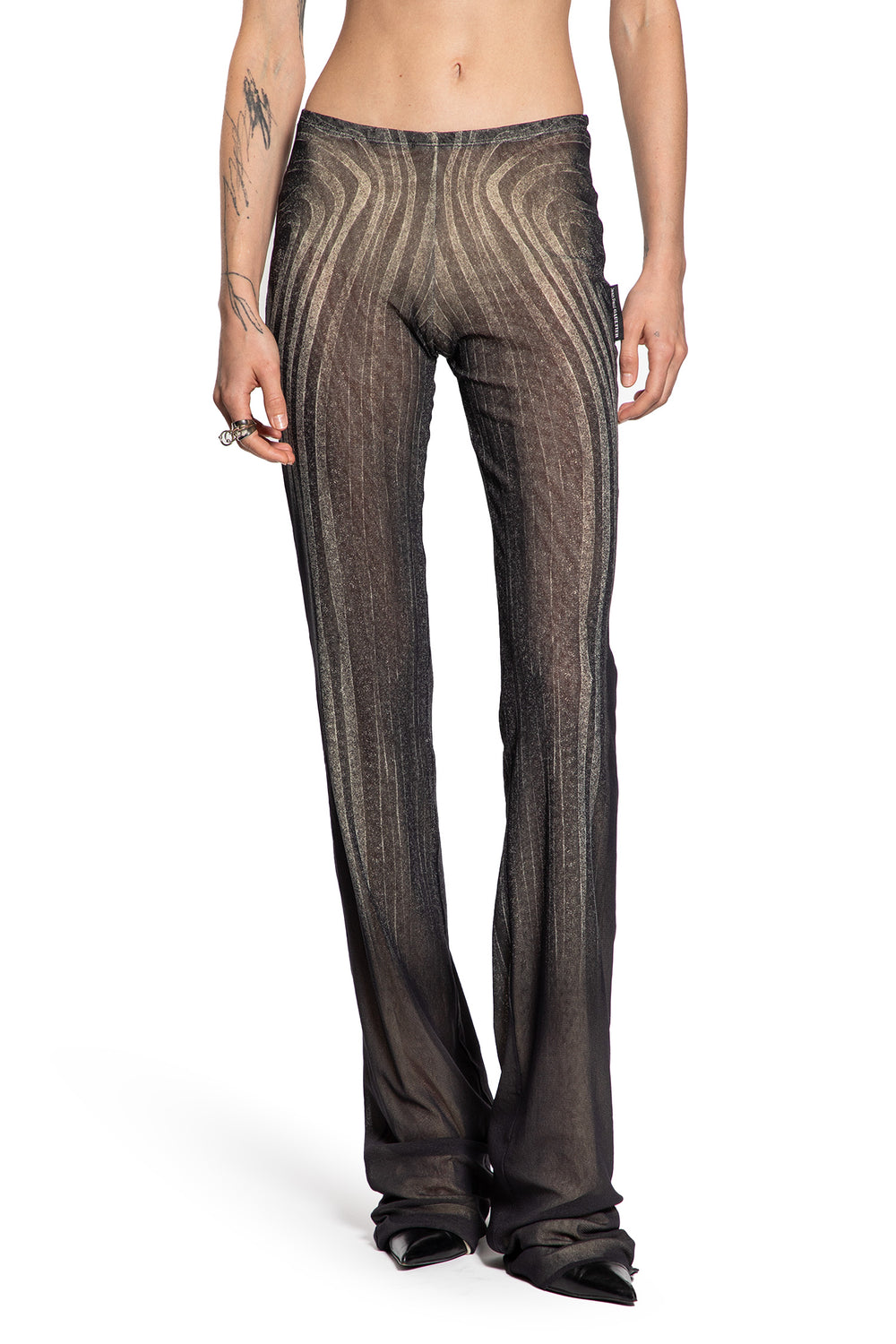 JEAN PAUL GAULTIER WOMAN BROWN TROUSERS