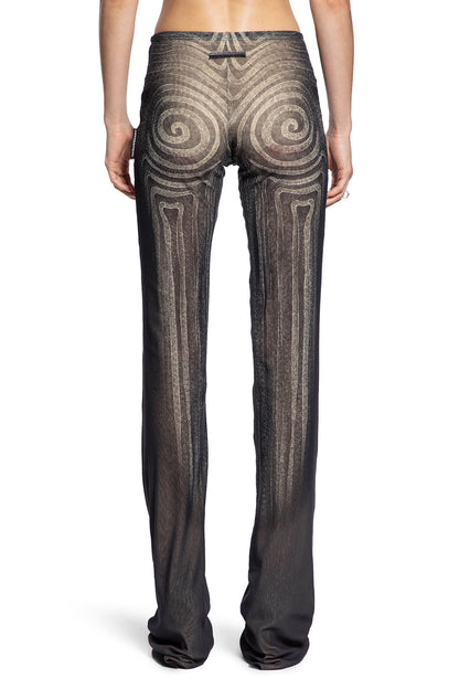 JEAN PAUL GAULTIER WOMAN BROWN TROUSERS