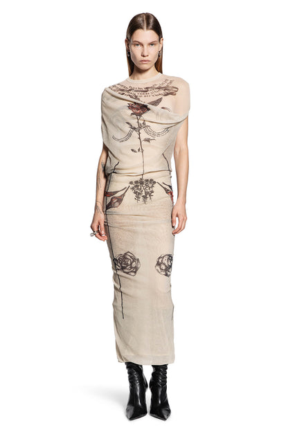 JEAN PAUL GAULTIER WOMAN BEIGE DRESSES