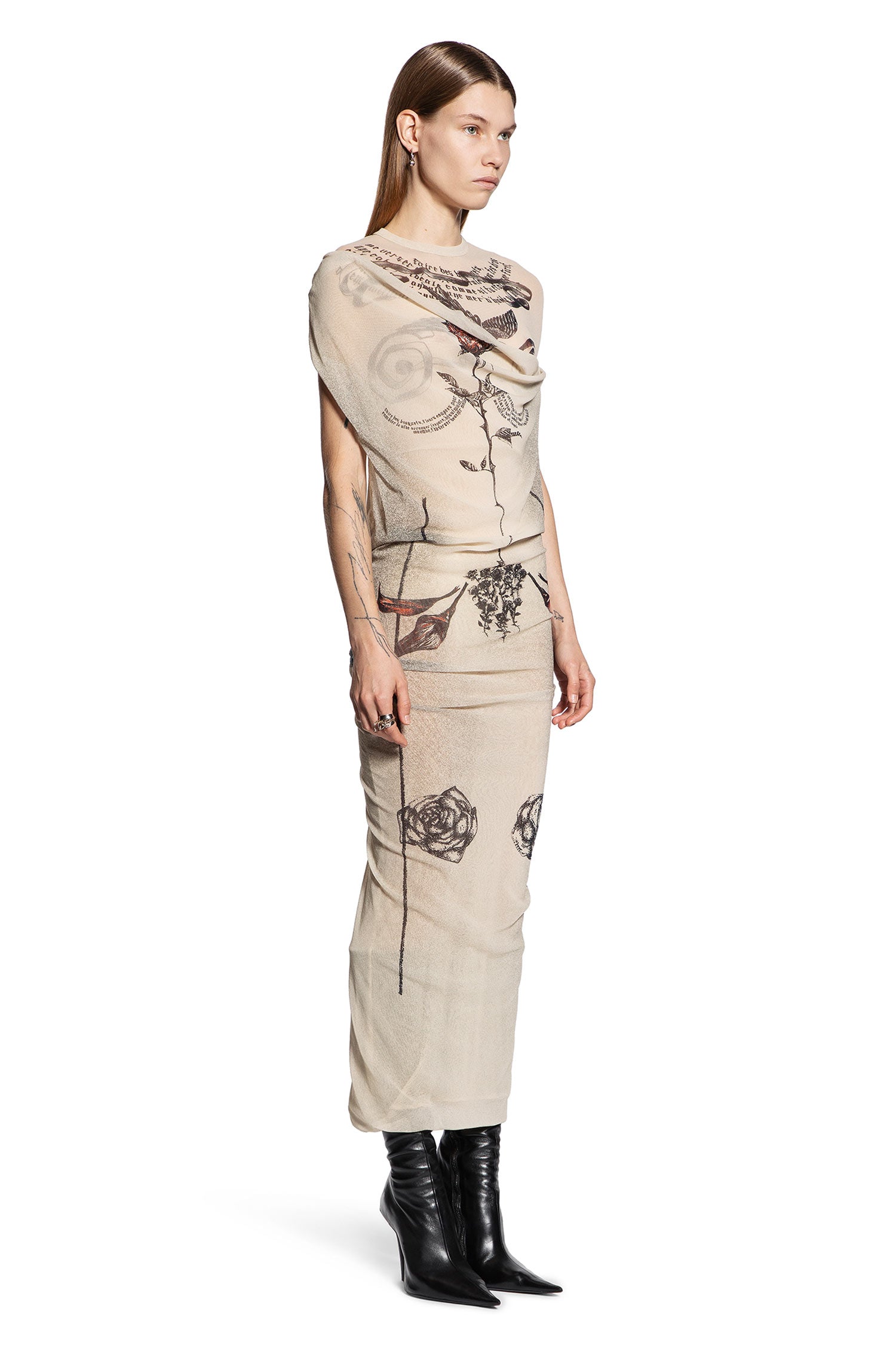 JEAN PAUL GAULTIER WOMAN BEIGE DRESSES