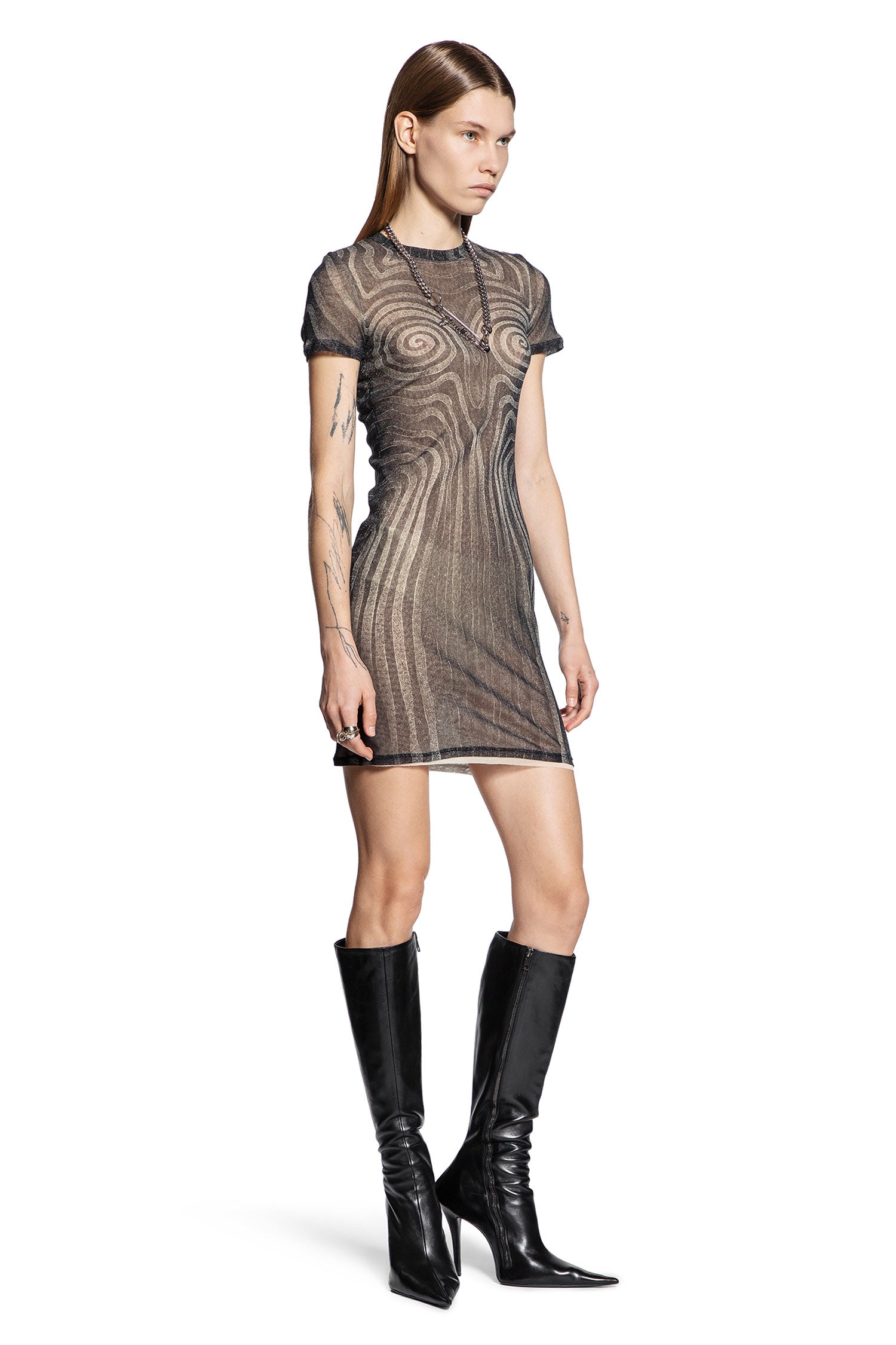 JEAN PAUL GAULTIER WOMAN BROWN DRESSES