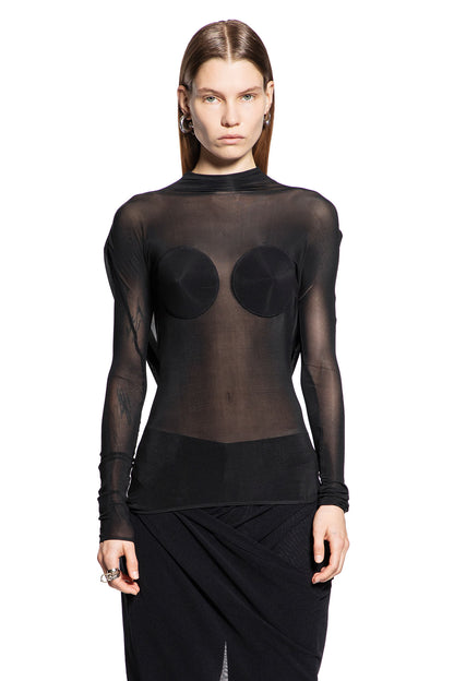 JEAN PAUL GAULTIER WOMAN BLACK BODYSUITS