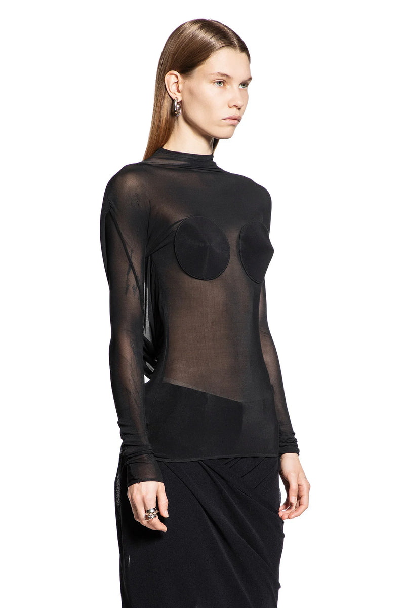 JEAN PAUL GAULTIER WOMAN BLACK TOPS - Antonioli.eu