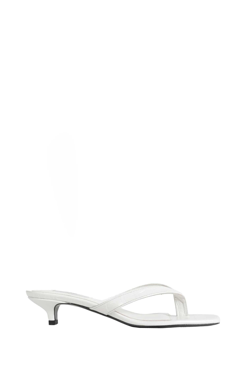 TOTEME Croco-embossed Heeled Flip Flops woman
