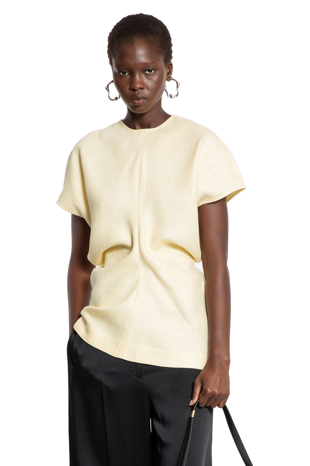 TOTEME Slouch Waist Basketweave Top woman