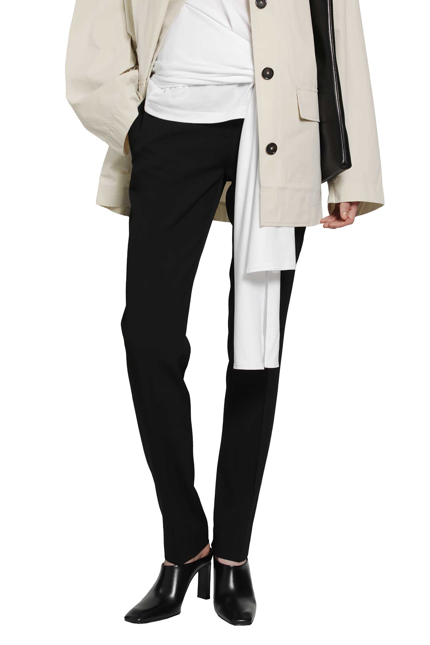 Low-Waist Slim Evening Trousers