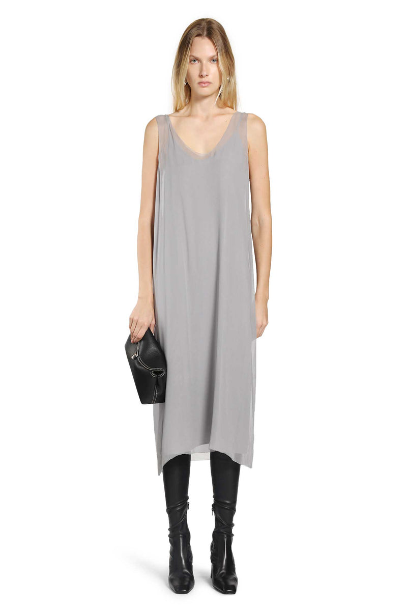 Silk Chiffon Midi Slip Dress