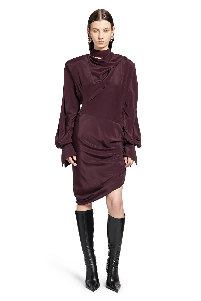 Draped Scarf Dress