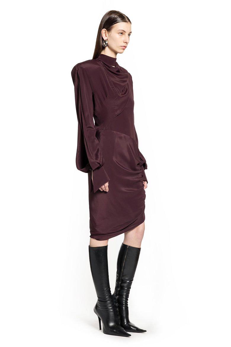 Draped Scarf Dress