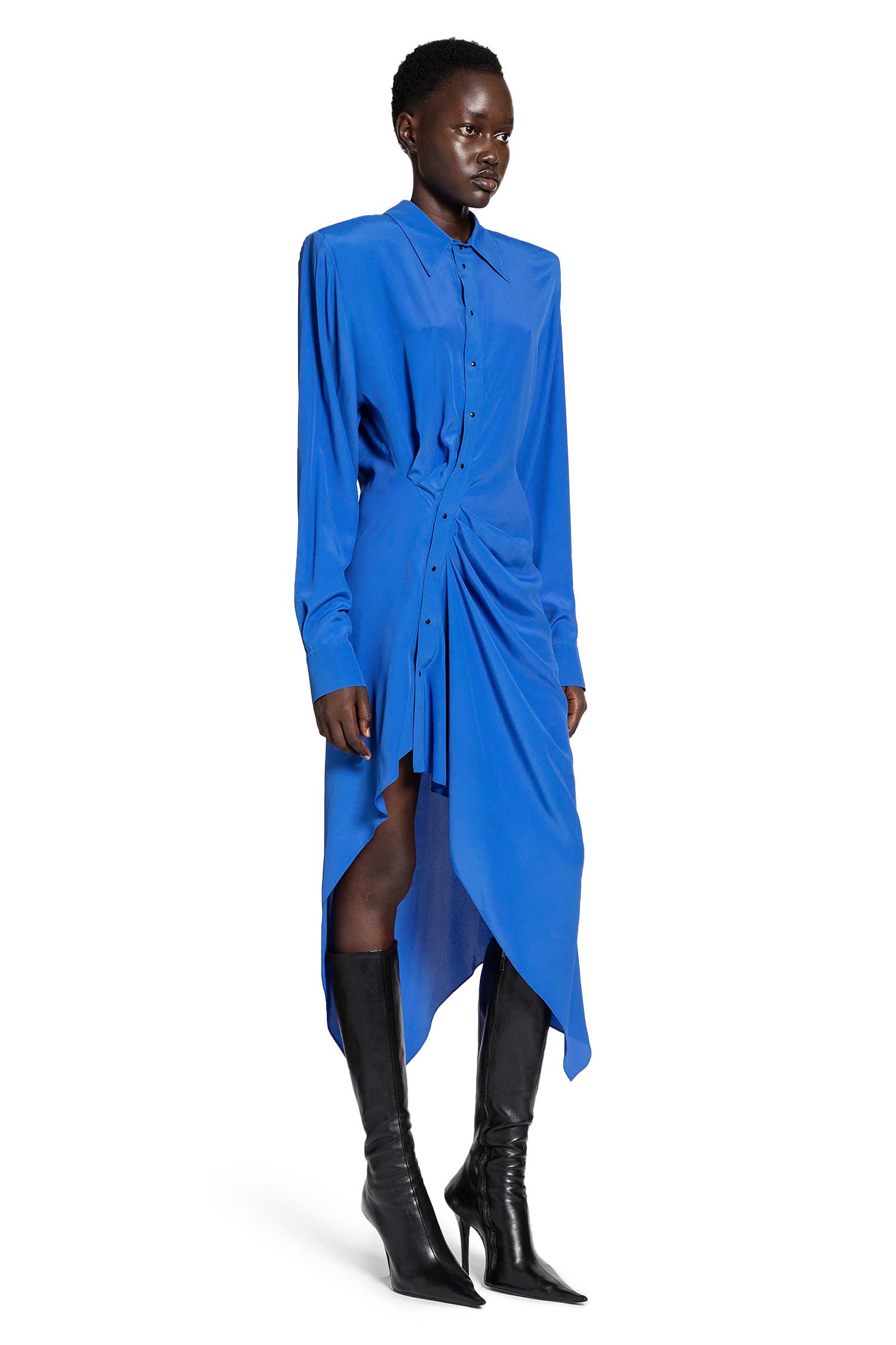 Asymmetric Shirt Dress