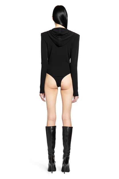 Hooded V-Neck Bodysuit