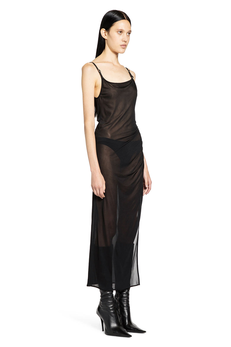 Asymmetrical Buckled Strap Dress