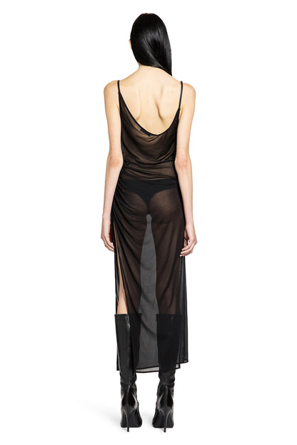 Asymmetrical Buckled Strap Dress