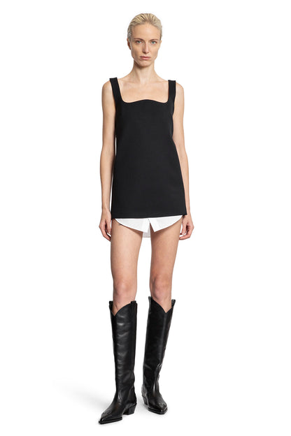 Stretch Poly Wool Twill Mini Dress