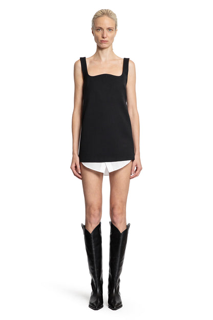 Stretch Poly Wool Twill Mini Dress