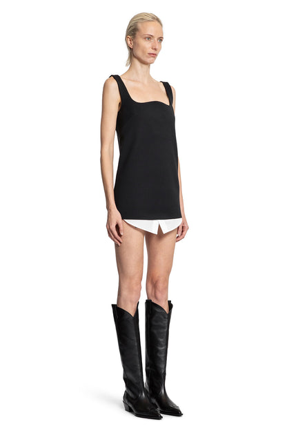 Stretch Poly Wool Twill Mini Dress