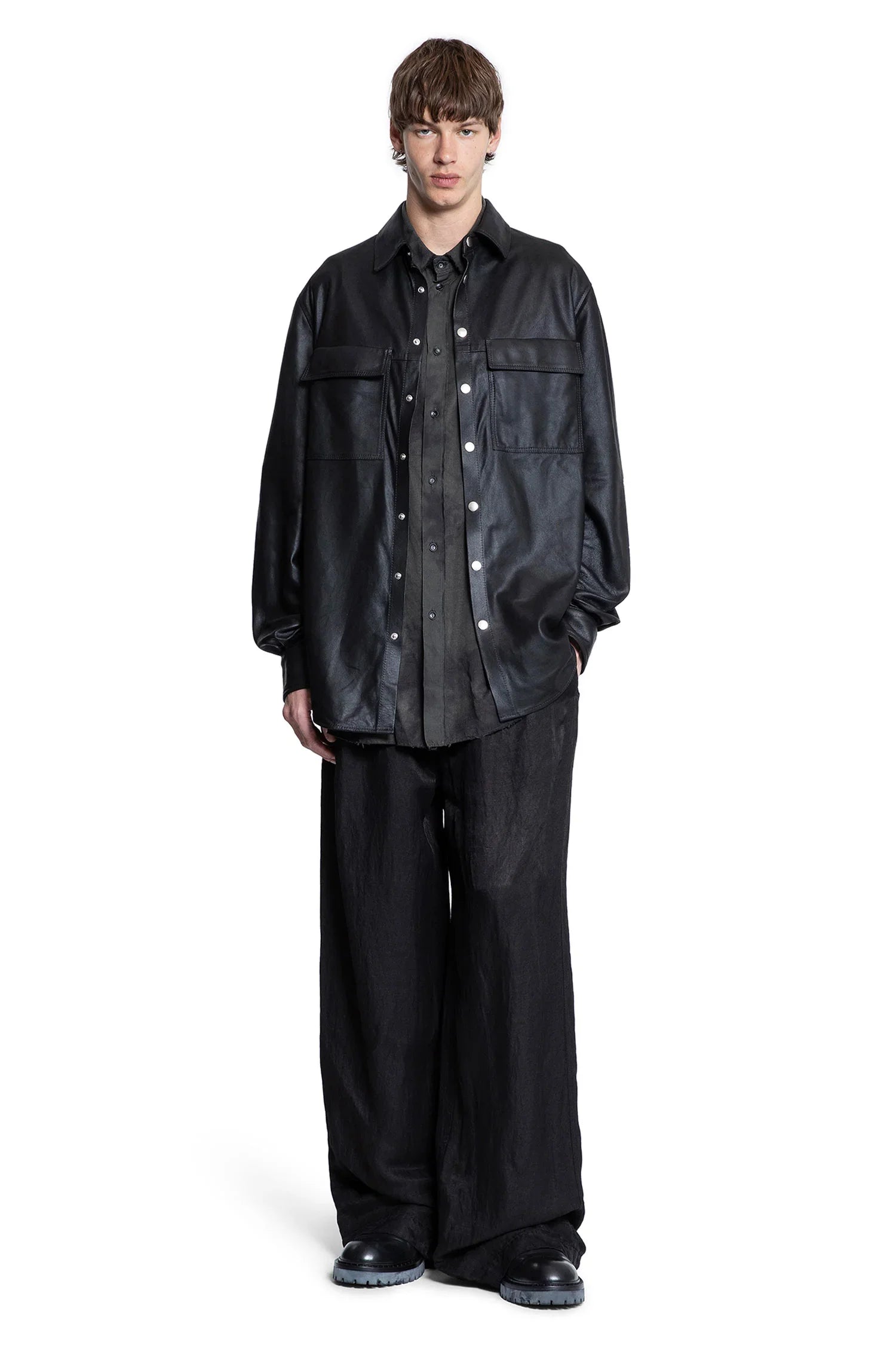ANDREA YA AQOV MAN BLACK JACKETS - Antonioli.eu