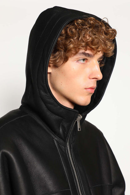 ANDREA YA AQOV MAN BLACK SWEATSHIRTS
