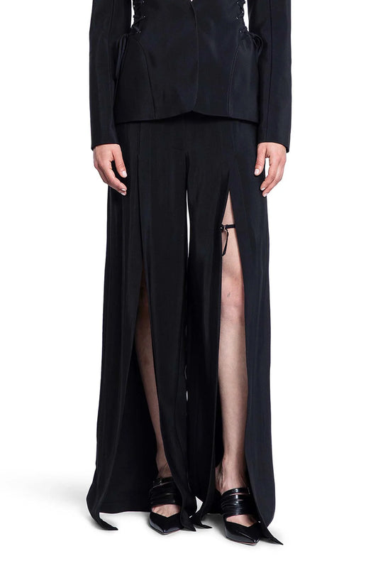 MUGLER WOMAN BLACK TROUSERS - Antonioli.eu